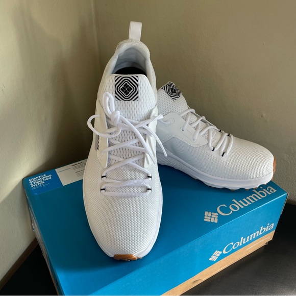 Columbia Men's White Benson CRZ Sneakers - Picture 1 of 6